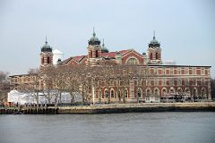 11-06 About To Dock On Ellis Island With Main Immigration Station Building